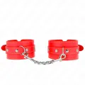 Dünne Handgelenksfesseln Rot Verstellbar 21-33 cm von Kink Wrist Restraint