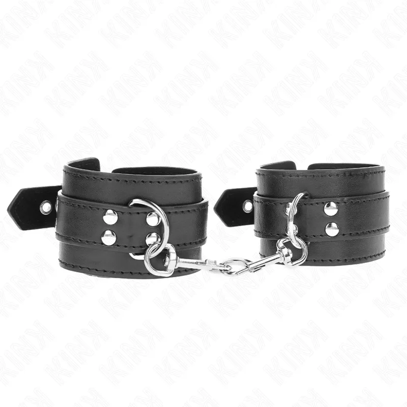 Handgelenkfesseln mit Nieten 35 X 6 cm von Kink Wrist Restraint | Fesselliebe.de