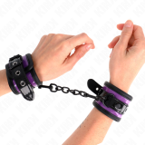 Neopren Handgelenkfesseln Helllila Verstellbar 21-28 cm X 5 cm von Kink Wrist Restraint | Fesselliebe.de