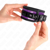 Neopren Handgelenkfesseln Helllila Verstellbar 21-28 cm X 5 cm von Kink Wrist Restraint | Fesselliebe.de