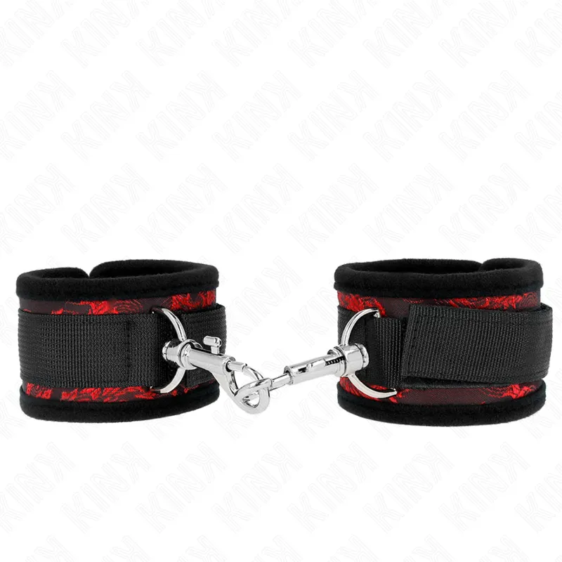 Scandal Handgelenksfesseln Rot-Schwarz von Kink Wrist Restraint | Fesselliebe.de