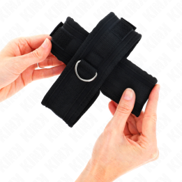 Kreuzmanschetten Schwarz 34 X 5,5 cm von Kink Wrist Restraint | Fesselliebe.de