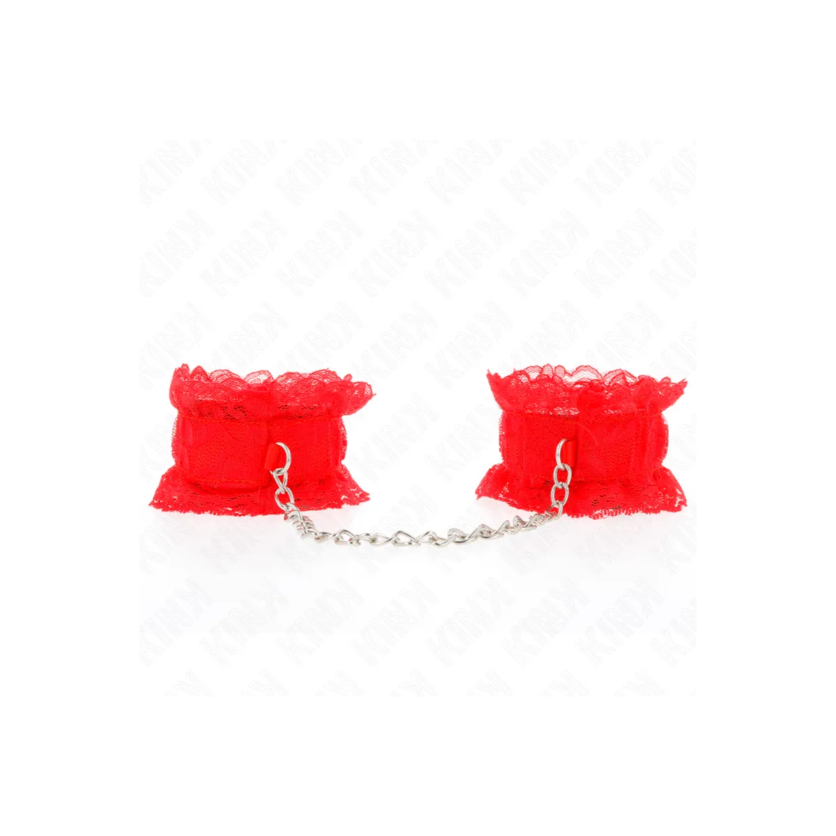 Elastische Handgelenksfesseln aus Spitze Rot von Kink Wrist Restraint | Fesselliebe.de