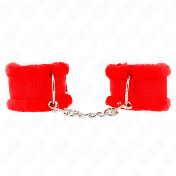 Handgelenkfesseln Rot Verstellbar 17-31 cm X 7 cm von Kink Wrist Restraint | Fesselliebe.de