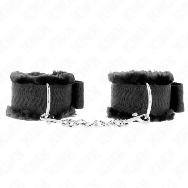 Handgelenkfesseln Schwarz Verstellbar 17-31 cm X 7 cm von Kink Wrist Restraint | Fesselliebe.de