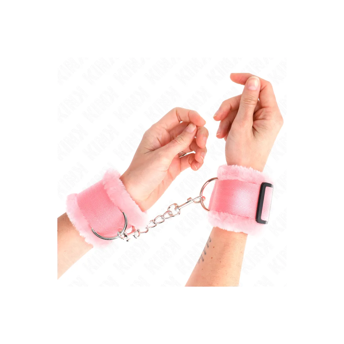 Handgelenkfesseln Rosa Verstellbar 17-31 cm X 7 cm von Kink Wrist Restraint | Fesselliebe.de