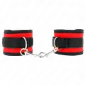 Nylon Bind-Handhandfesseln mit Klettverschluss Rot-Schwarz Modell 2, 18-35 cm X 6 cm von Kink Wrist Restraint