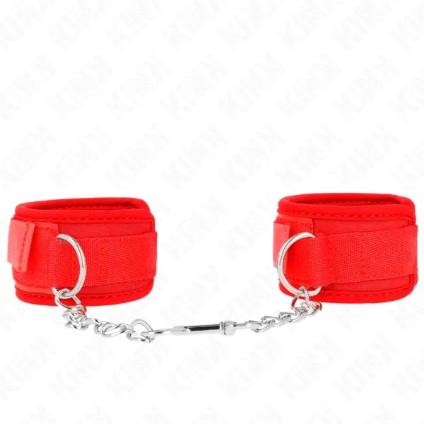 Neopren Handgelenkfesseln Rot 42 X 5 cm von Kink Wrist Restraint | Fesselliebe.de
