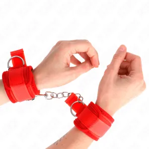 Neopren Handgelenkfesseln Rot 42 X 5 cm von Kink Wrist Restraint