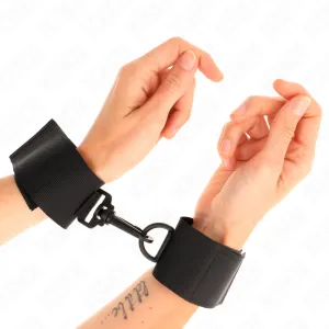 Nylon Handgelenkfesseln Schwarz von Kink Wrist Restraint