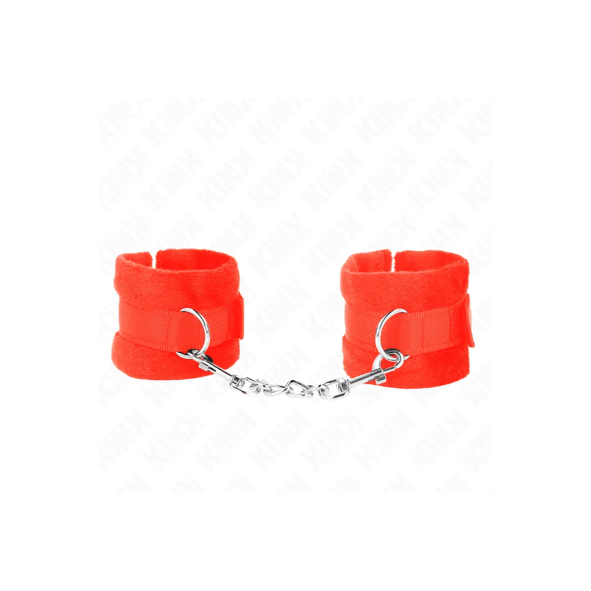 Beginner Pelzhandmanschetten Rot 30 X 7 cm von Kink Wrist Restraint | Fesselliebe.de