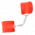 Beginner Pelzhandmanschetten Rot 30 X 7 cm von Kink Wrist Restraint