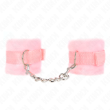 Beginner Pelzhandmanschetten Rosa 30 X 7 cm von Kink Wrist Restraint | Fesselliebe.de