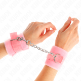 Beginner Pelzhandmanschetten Rosa 30 X 7 cm von Kink Wrist Restraint | Fesselliebe.de