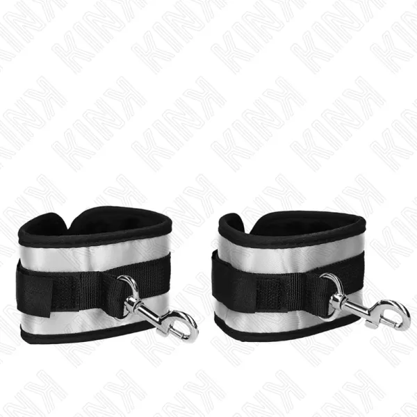 Neopren Handgelenkmanschetten Grau 23 X 5 cm von Kink Wrist Restraint | Fesselliebe.de