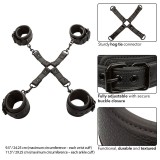 Nocturnal Hog Tie Connector Cuero Einstellbar Schwarz von Calexotics | Fesselliebe.de
