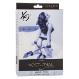 Nocturnal Hog Tie Connector Cuero Einstellbar Schwarz von Calexotics | Fesselliebe.de
