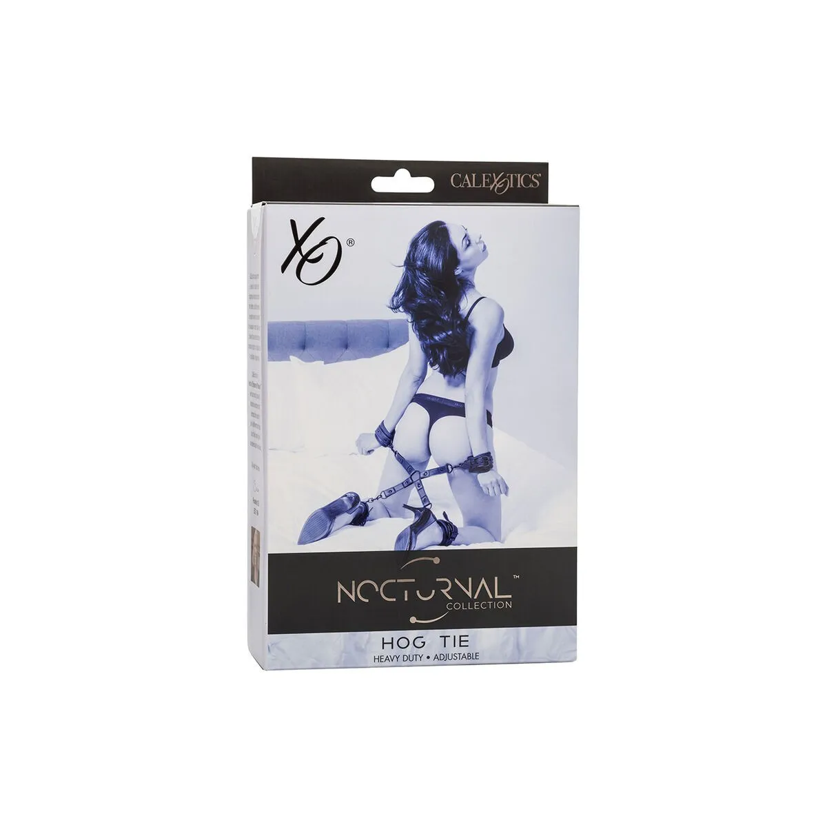 Nocturnal Hog Tie Connector Cuero Einstellbar Schwarz von Calexotics | Fesselliebe.de