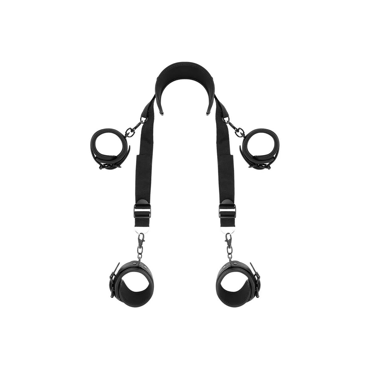Meisterposition mit 4 Noprene-Gefüttert Handschellen von Fetish Submissive Bondage | Fesselliebe.de
