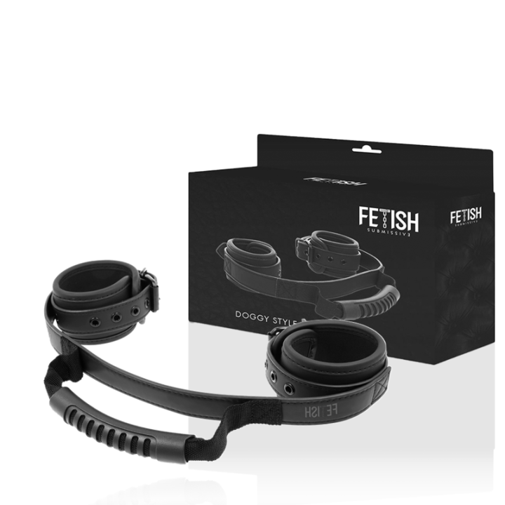 Handschellen mit Noprene-Futter und Griff von Fetish Submissive Bondage | Fesselliebe.de
