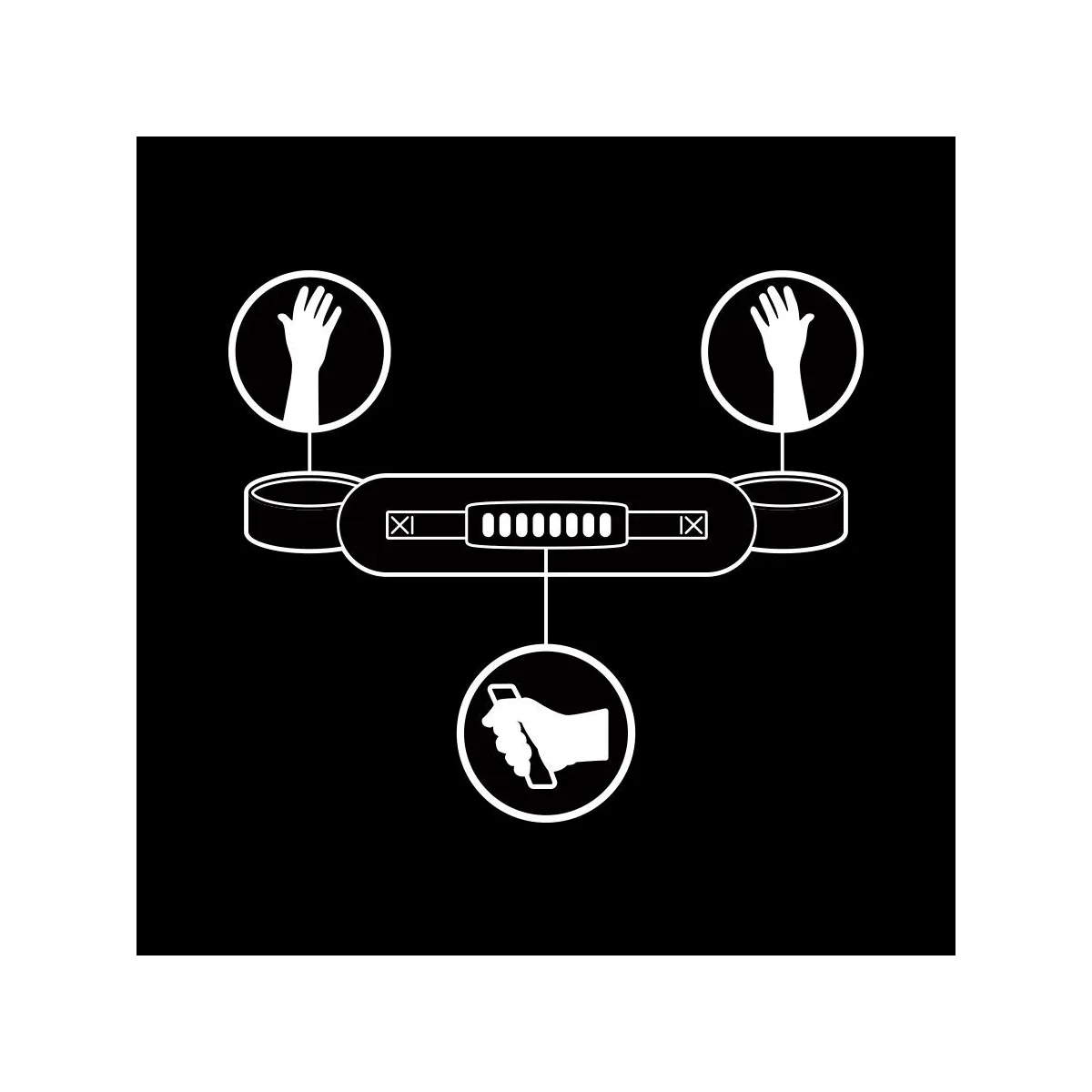 Handschellen mit Noprene-Futter und Griff von Fetish Submissive Bondage | Fesselliebe.de