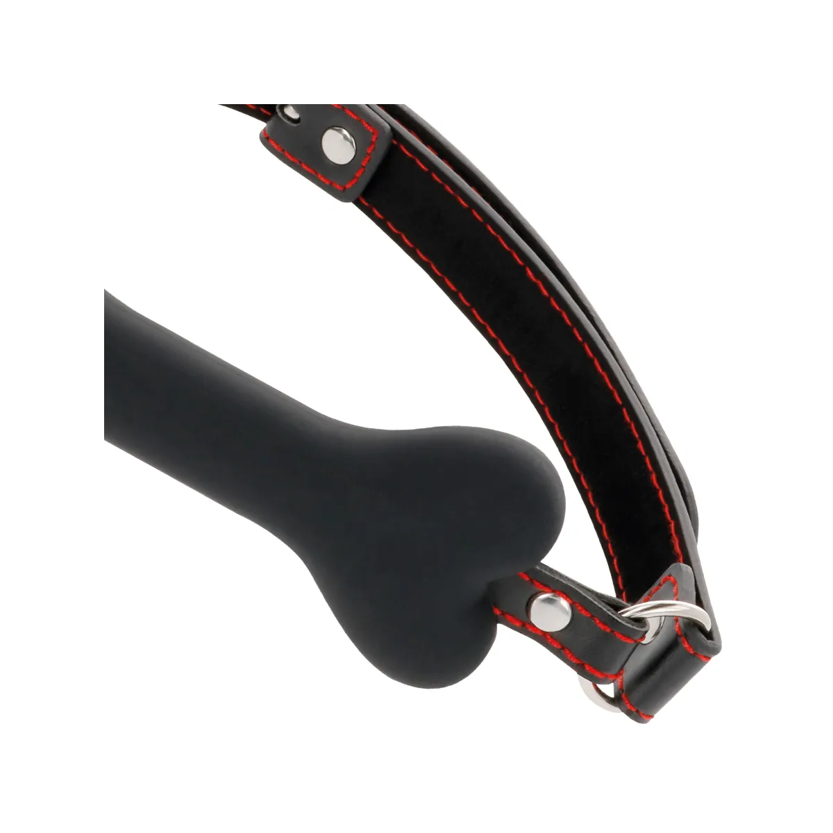 Schwarzer Knochen-Silikon-Knebel von Darkness Bondage | Fesselliebe.de