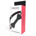 Schwarzer Knochen-Silikon-Knebel von Darkness Bondage