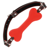 Roter Knochen-Silikon-Knebel von Darkness Bondage | Fesselliebe.de