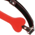 Roter Knochen-Silikon-Knebel von Darkness Bondage