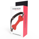 Roter Knochen-Silikon-Knebel von Darkness Bondage | Fesselliebe.de