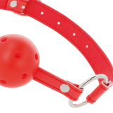 Roter, Atmungsaktiver Knebel von Darkness Bondage | Fesselliebe.de