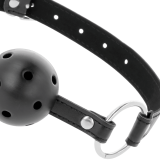 Schwarzer Atmungsaktiver Knebel von Darkness Bondage | Fesselliebe.de