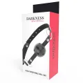Schwarzer Atmungsaktiver Knebel von Darkness Bondage