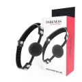 Knebel aus Schwarzem Silikon von Darkness Bondage