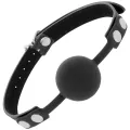Knebel aus Schwarzem Silikon von Darkness Bondage