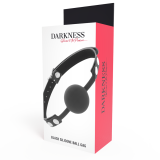 Knebel aus Schwarzem Silikon von Darkness Bondage | Fesselliebe.de