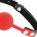 Knebel aus Rotem Silikon von Darkness Bondage
