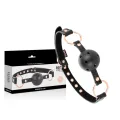 Ballknebel Veganes Leder von Begme Black Edition