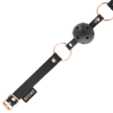 Ballknebel Veganes Leder von Begme Black Edition | Fesselliebe.de