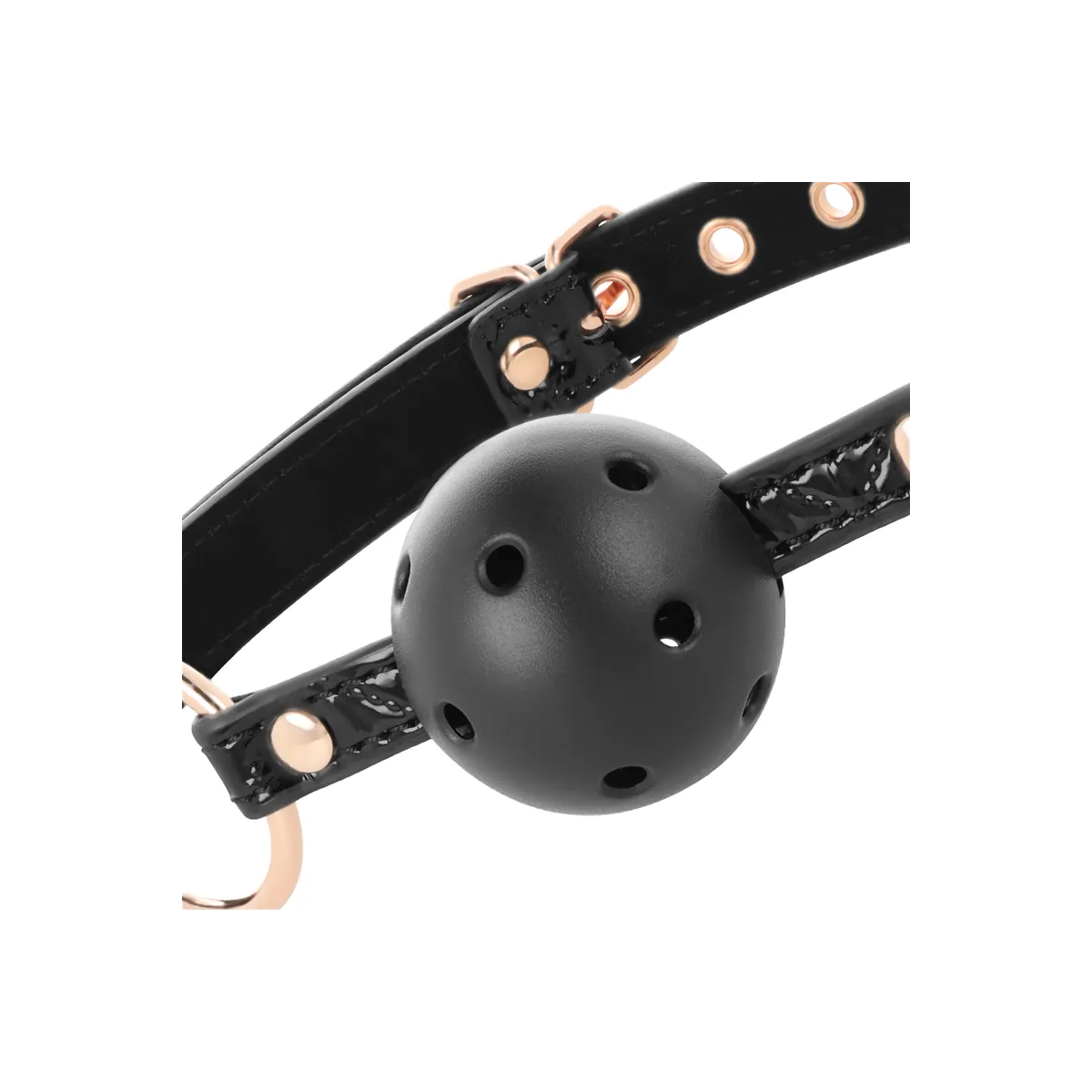Ballknebel Veganes Leder von Begme Black Edition | Fesselliebe.de