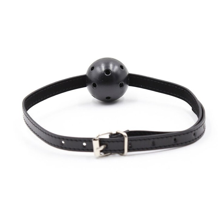 Knebel mit Ball und Öffnungen von Ohmama Fetish | Fesselliebe.de