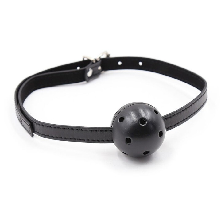 Knebel mit Ball und Öffnungen von Ohmama Fetish | Fesselliebe.de