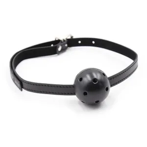 Knebel mit Ball und Öffnungen von Ohmama Fetish