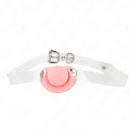Rosa Schnullerform-Spitze 5,5 X 4 cm Verstellbar 43-60 cm von Kink Collar & Gag