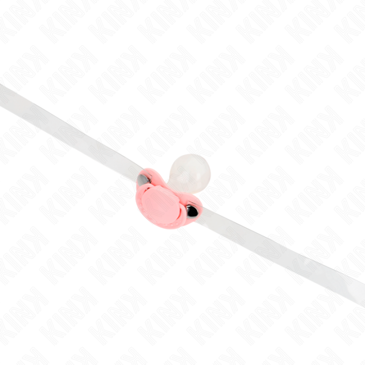 Rosa Schnullerform-Spitze 5,5 X 4 cm Verstellbar 43-60 cm von Kink Collar & Gag | Fesselliebe.de