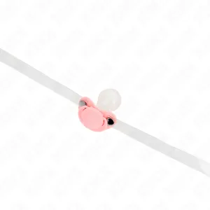 Rosa Schnullerform-Spitze 5,5 X 4 cm Verstellbar 43-60 cm von Kink Collar & Gag