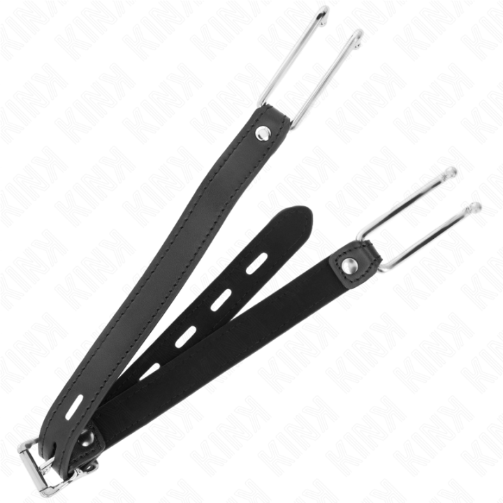 Metallhakenknebel 11,5 cm mit Kunstlederband Verstellbar 39-58 cm X 2 cm von Kink Collar & Gag | Fesselliebe.de