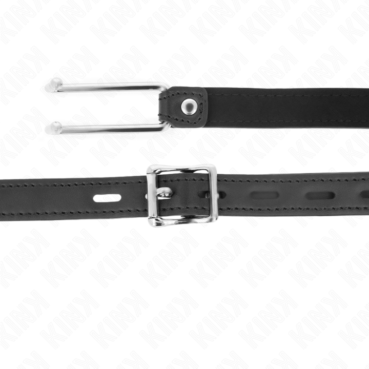 Metallhakenknebel 11,5 cm mit Kunstlederband Verstellbar 39-58 cm X 2 cm von Kink Collar & Gag | Fesselliebe.de
