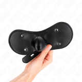 Ball Gag Mundmaske mit Schloss Verstellbar 42-60 cm von Kink Collar & Gag | Fesselliebe.de
