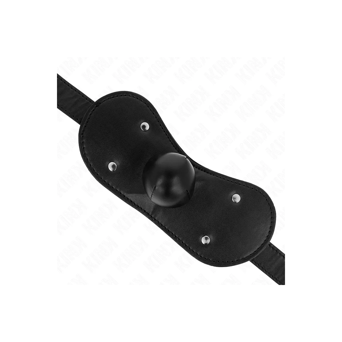 Ball Gag Mundmaske mit Schloss Verstellbar 42-60 cm von Kink Collar & Gag | Fesselliebe.de